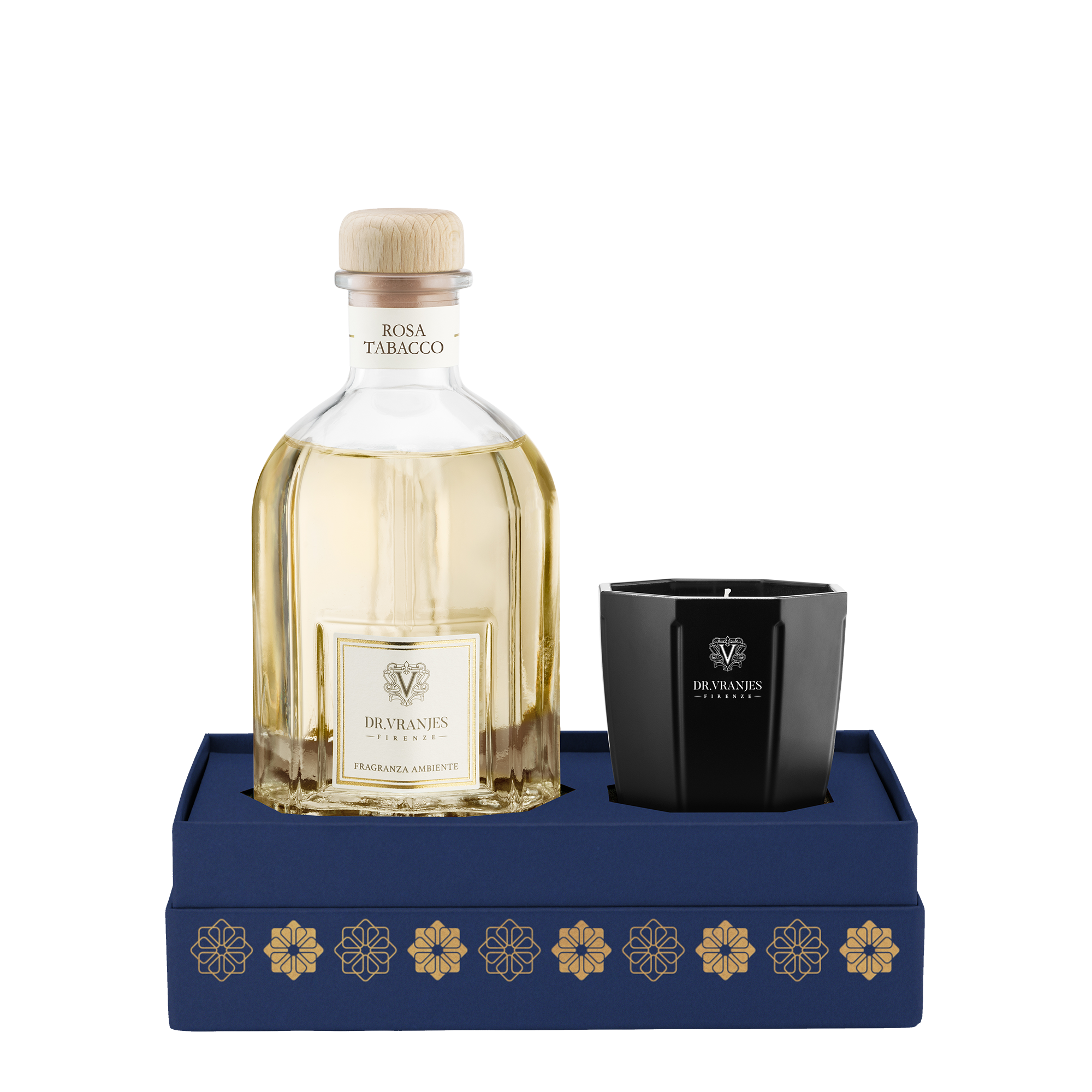 Gift Box Rosa Tabacco Diffusor 250 ml + Candle 80 ml